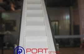 Наклонный ленточный конвейер для транспортировки сыпучего груза (орехи и сухофрукты) - фото 2