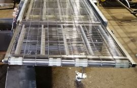 Сетчатый конвейер для транспортировки наггетсов при обжарке - фото 2