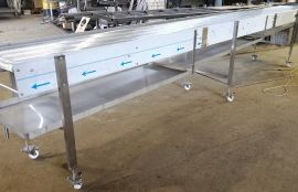 Сетчатый конвейер для транспортировки наггетсов при обжарке - фото 3