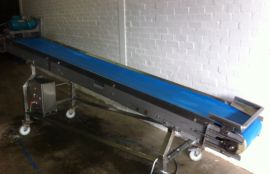 Ленточный наклонный передвижной конвейер для резаного картофеля - фото 3