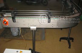 Поворотный пластинчатый конвейер для линии розлива кефира - фото 2