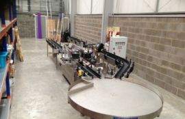 Объект: Конвейер с модульной лентой для стеклянных бутылок