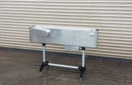 Конвейер пластинчатый с пластиковой цепью для  транспортировки упакованных шлангов ПВХ после термосушки - фото 3