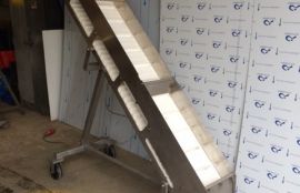 Наклонный передвижной модульный конвейер - фото 3